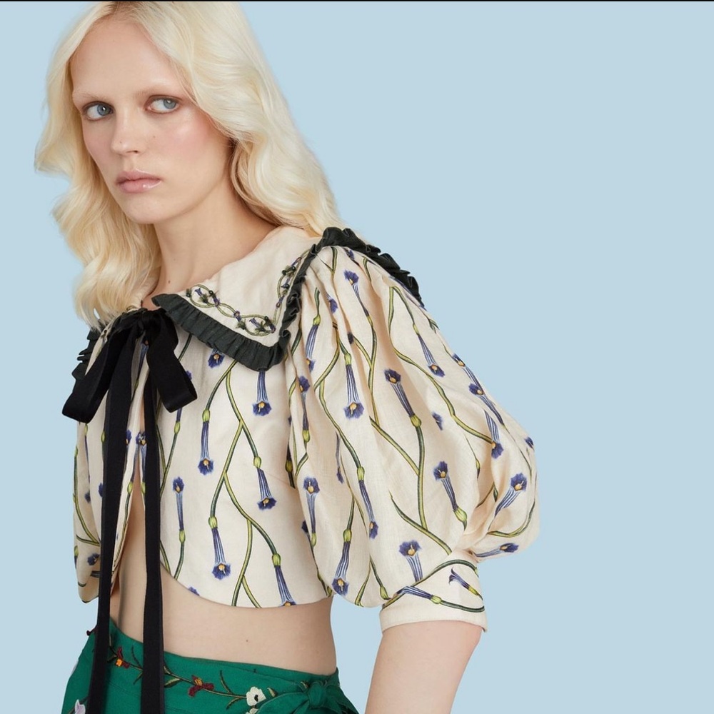 Gucci Vault X Agua Bendita | tropico blouse | NWT S